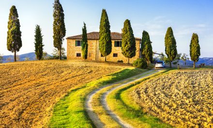 Eine Landkarte Italien für die Reise